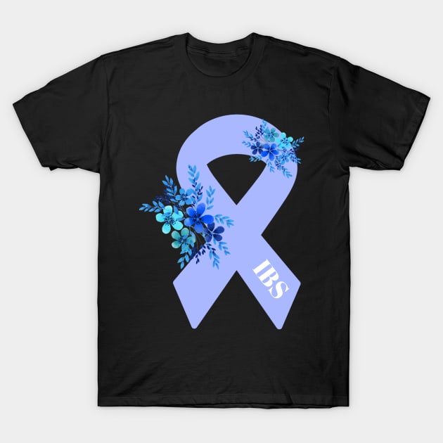 Irritable bowel syndrome awareness ribbon T-Shirt by LukjanovArt